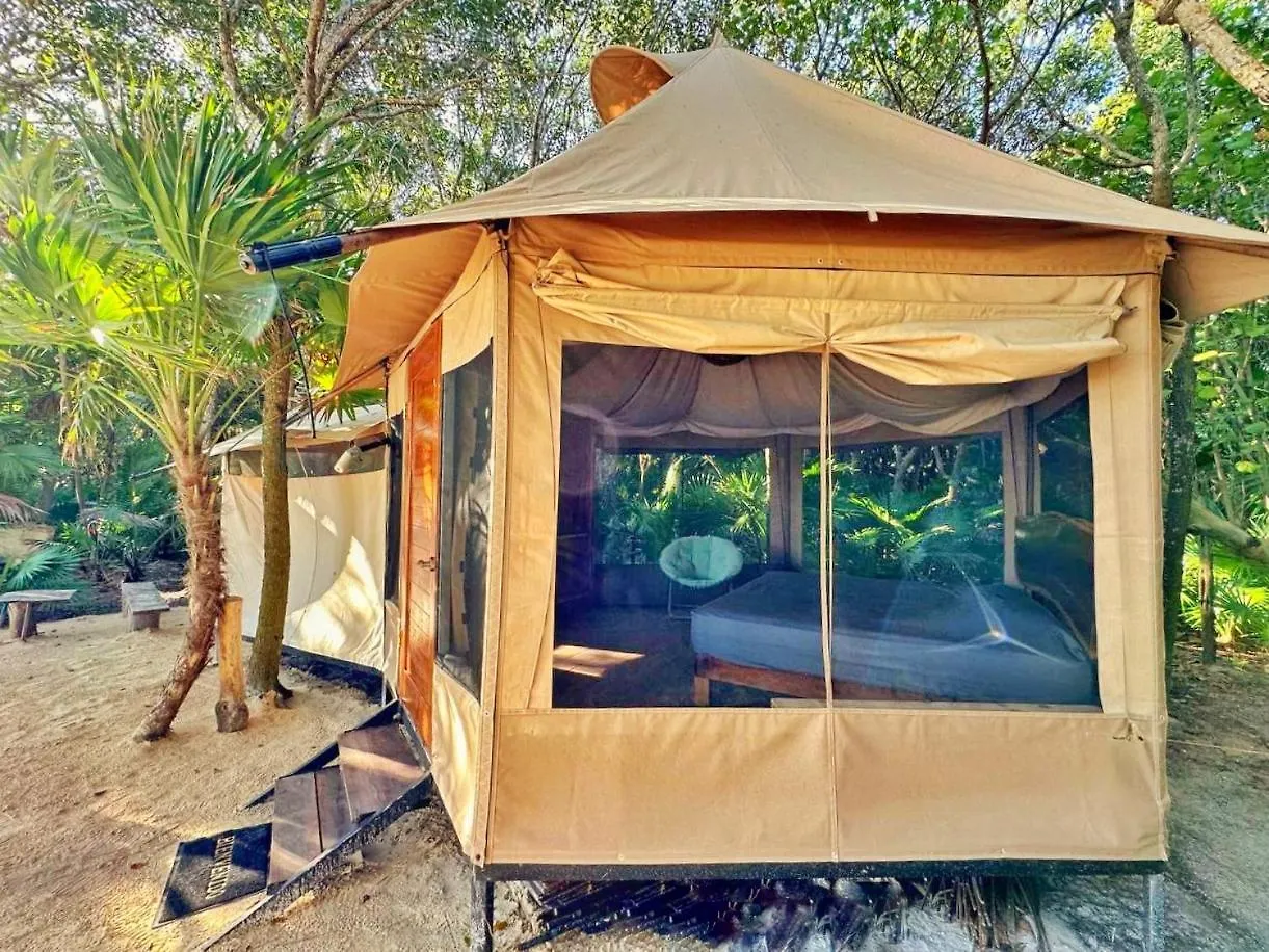 Beachfront Luxury Glamping Punta Allen
